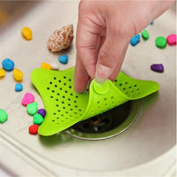 1/2pc Creative Star Sewer Outfall Strainer Kitchen Tank Sink Filter Floor Anti-blocking Hair Drainer Waste Stopper Catcher Cover