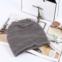 1 Pcs 2017 New Star Brand Knitted Caps Fashion Folding Winter Hats For Women And Men Skullies Beanies Acrylic Cotton 4 Colors
