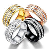 Healthcare Fat Burning Weight Loss Ring Crystal Stainless Steel