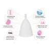 Medical Grade Silicone Menstrual Cup Feminine Hygiene Copa menstrual Lady Cup Period Cup Coppetta Mestruale Coupe Menstruelle