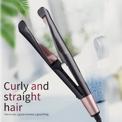 Professional Hair Straightener Curling Iron 2 in 1 Tourmaline Ceramic Twisted Flat Iron for All Hair Types