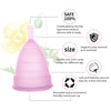 Medical Grade Silicone Menstrual Cup Feminine Hygiene Copa menstrual Lady Cup Period Cup Coppetta Mestruale Coupe Menstruelle
