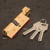 Door Cylinder Lock Biased 70mm 3 Keys Anti-Theft Entrance Brass AB Door Lock Home Security Interior Bedroom Lock Cylinder