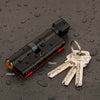Door Cylinder Lock Biased 70mm 3 Keys Anti-Theft Entrance Brass AB Door Lock Home Security Interior Bedroom Lock Cylinder