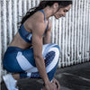 Women Casual Blue Leggings Skinny Elastic Force Sporting Fashion Polyester Fitness Leggings