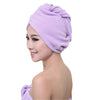 Microfiber Bath Towel Hair Dry Quick Drying Lady Bath towel soft shower cap hat for lady man Turban Head Wrap Bathing Tools