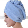 Microfiber Bath Towel Hair Dry Quick Drying Lady Bath towel soft shower cap hat for lady man Turban Head Wrap Bathing Tools