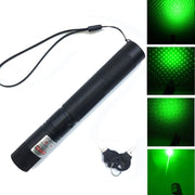 Powerful 532nm Military 8000m Green Laser Pointer Adjustable Focus Lazer Pen Light Burning Beam Starry Head