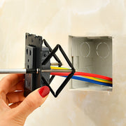 1 Set (6pcs) Wall Mount Switch Box Repair Tool Secret Stash 86mm Switch Cassette Repairer Support Rod Electrician Accessories