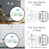 2 Gang 2 Way Wifi Smart Light Switch Diy Breaker Module Smart Life/Tuya APP Remote Control,Working with Alexa Echo Google Home