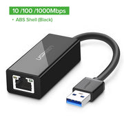 Ugreen USB Ethernet Adapter USB 3.0 2.0 Network Card to RJ45 Lan for Windows 10 Xiaomi Mi Box 3 Nintend Switch Ethernet USB