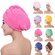 Microfiber Bath Towel Hair Dry Quick Drying Lady Bath towel soft shower cap hat for lady man Turban Head Wrap Bathing Tools