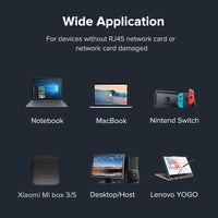 Ugreen USB Ethernet Adapter USB 3.0 2.0 Network Card to RJ45 Lan for Windows 10 Xiaomi Mi Box 3 Nintend Switch Ethernet USB